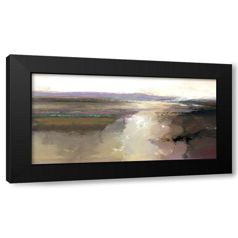 Trail of Light Black Modern Wood Framed Art Print with Double Matting by Bolokofsky, Ronald