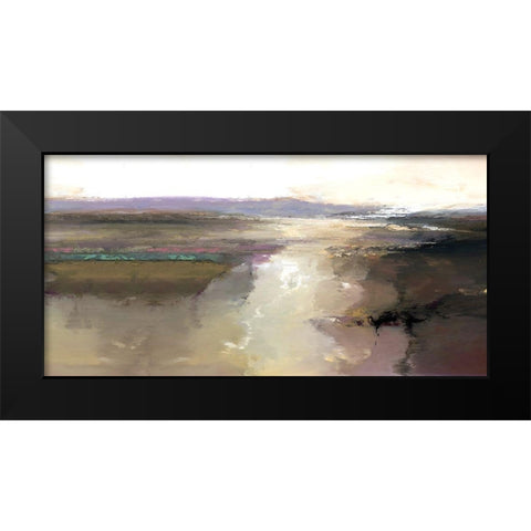 Trail of Light Black Modern Wood Framed Art Print by Bolokofsky, Ronald