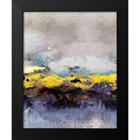 Wash Away the Blues II Black Modern Wood Framed Art Print by Bolokofsky, Ronald