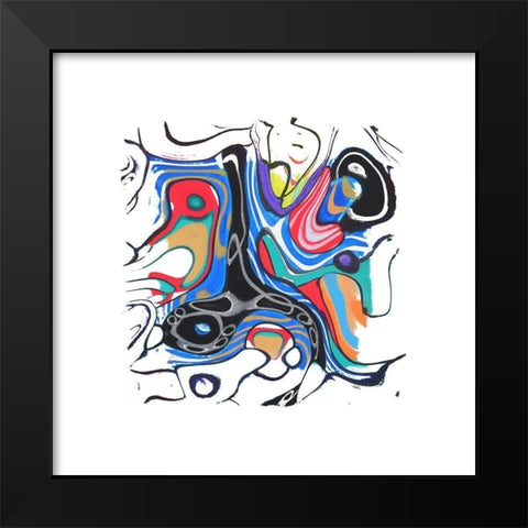 Wild Participation III Black Modern Wood Framed Art Print by Bolokofsky, Ronald
