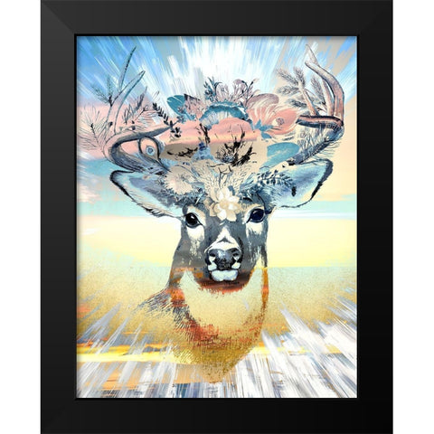 Beautiful Stagg Black Modern Wood Framed Art Print by Bolokofsky, Ronald