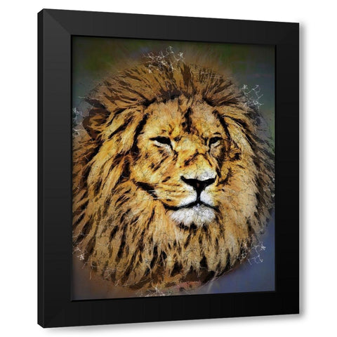 King of the Jungle  Black Modern Wood Framed Art Print with Double Matting by Bolokofsky, Ronald