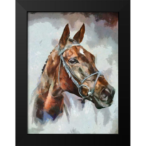 Portrait of a Champion Black Modern Wood Framed Art Print by Bolokofsky, Ronald