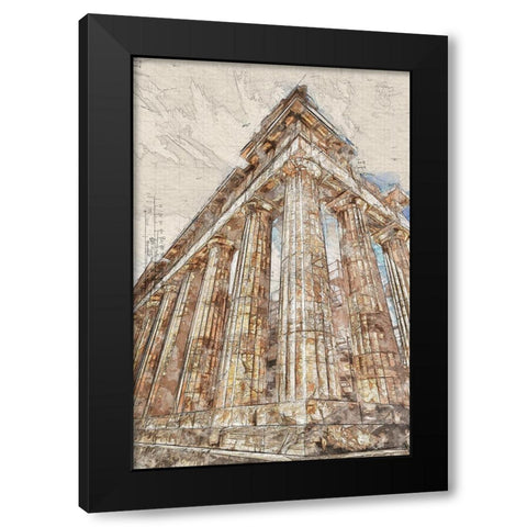 Acropolis III Black Modern Wood Framed Art Print by Bolokofsky, Ronald