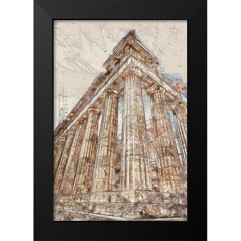 Acropolis III Black Modern Wood Framed Art Print by Bolokofsky, Ronald