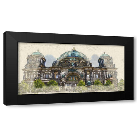 Berlin Cathdedral Black Modern Wood Framed Art Print with Double Matting by Bolokofsky, Ronald