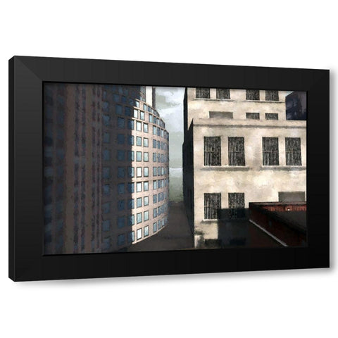 Between the Shadows Black Modern Wood Framed Art Print with Double Matting by Bolokofsky, Ronald