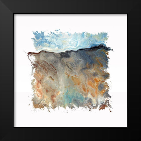 Abstract 1380 Black Modern Wood Framed Art Print by Bolokofsky, Ronald