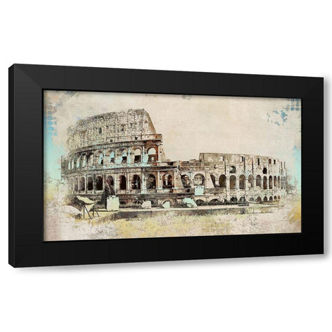 Colosseum II Black Modern Wood Framed Art Print by Bolokofsky, Ronald