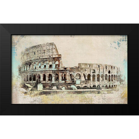 Colosseum II Black Modern Wood Framed Art Print by Bolokofsky, Ronald