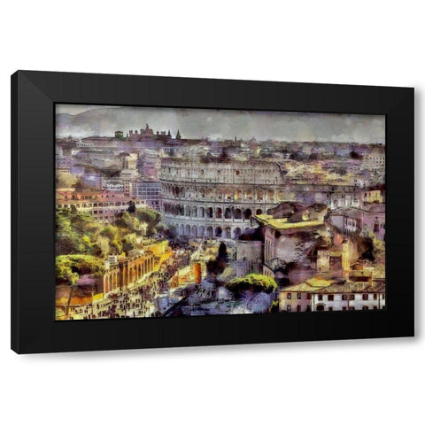 Roman Treasures Black Modern Wood Framed Art Print by Bolokofsky, Ronald
