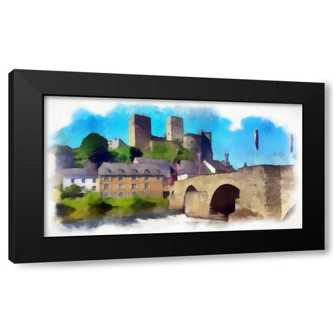 Along the River Black Modern Wood Framed Art Print with Double Matting by Bolokofsky, Ronald