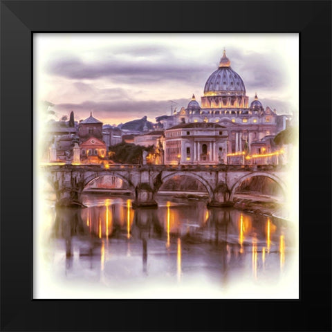 Basilica Sant Pietro II Black Modern Wood Framed Art Print by Bolokofsky, Ronald