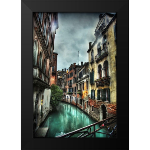 Blue and Green Passage Black Modern Wood Framed Art Print by Bolokofsky, Ronald