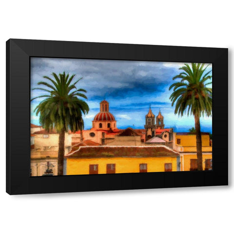 Iglesia Tenerife Black Modern Wood Framed Art Print by Bolokofsky, Ronald