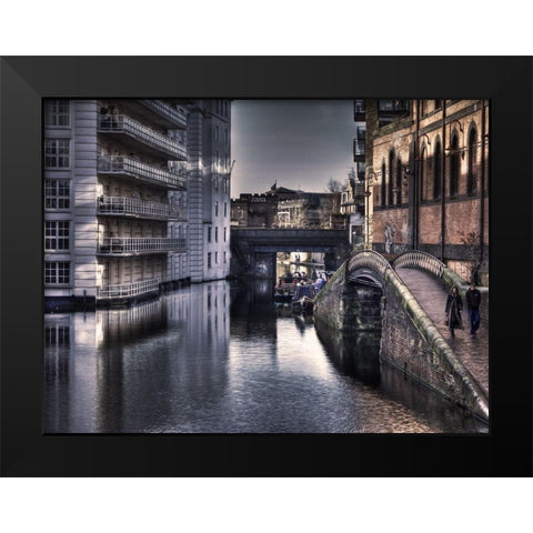 Notting Hill Black Modern Wood Framed Art Print by Bolokofsky, Ronald