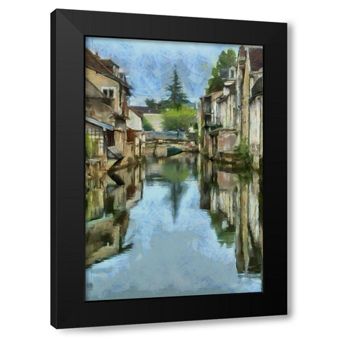 On the Water  Black Modern Wood Framed Art Print by Bolokofsky, Ronald