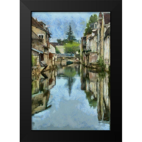 On the Water  Black Modern Wood Framed Art Print by Bolokofsky, Ronald