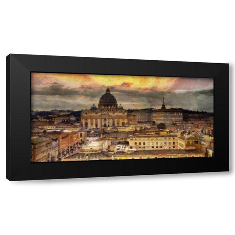 Vatican Sunset  Black Modern Wood Framed Art Print with Double Matting by Bolokofsky, Ronald