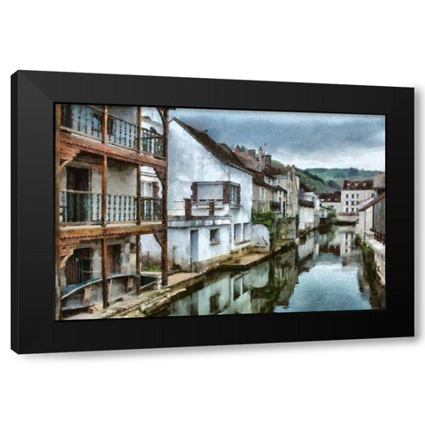 Venise I  Black Modern Wood Framed Art Print by Bolokofsky, Ronald