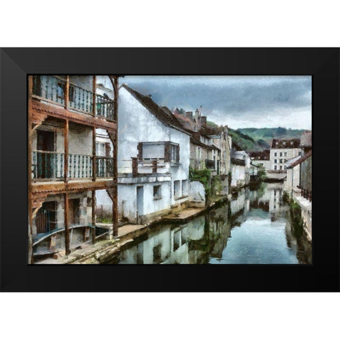 Venise I  Black Modern Wood Framed Art Print by Bolokofsky, Ronald