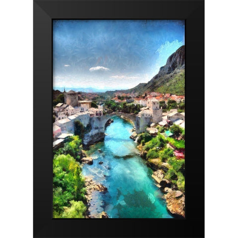 View From the Minaret Black Modern Wood Framed Art Print by Bolokofsky, Ronald