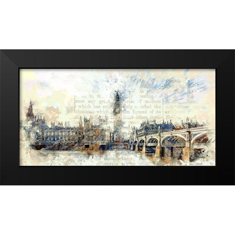 Westminster II Black Modern Wood Framed Art Print by Bolokofsky, Ronald