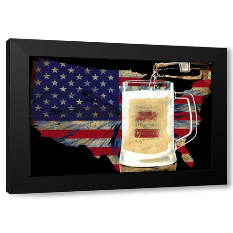American Brew Black Modern Wood Framed Art Print with Double Matting by Bolokofsky, Ronald
