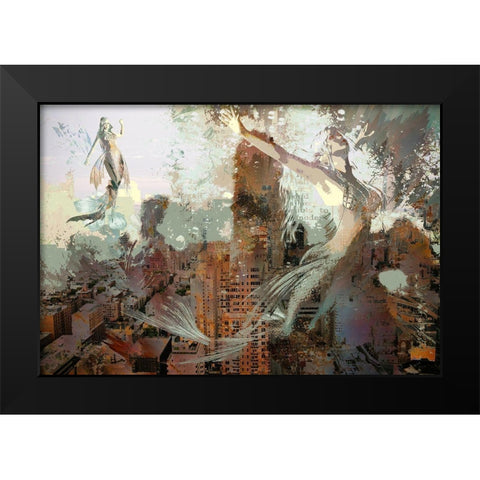 Atlantis  Black Modern Wood Framed Art Print by Bolokofsky, Ronald