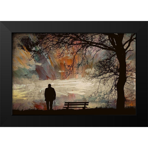 Autumn of Life Black Modern Wood Framed Art Print by Bolokofsky, Ronald