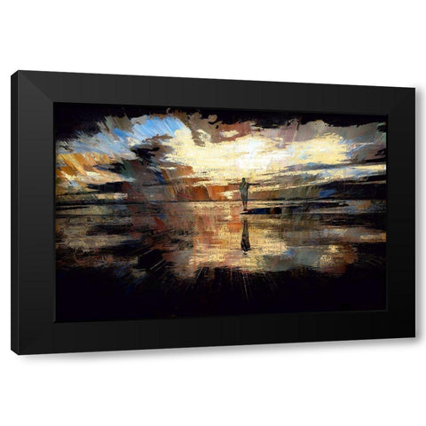 Behold Black Modern Wood Framed Art Print by Bolokofsky, Ronald