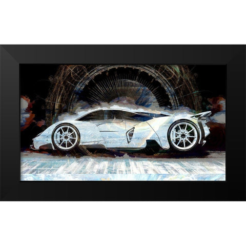 Built For Speed Black Modern Wood Framed Art Print by Bolokofsky, Ronald