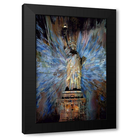 Celebrating Freedom Black Modern Wood Framed Art Print with Double Matting by Bolokofsky, Ronald