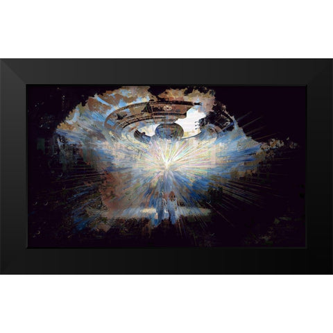 Close Encounters Black Modern Wood Framed Art Print by Bolokofsky, Ronald