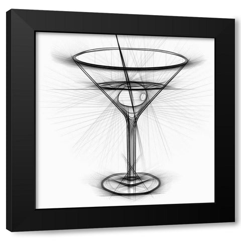 Cocktail I Black Modern Wood Framed Art Print by Bolokofsky, Ronald