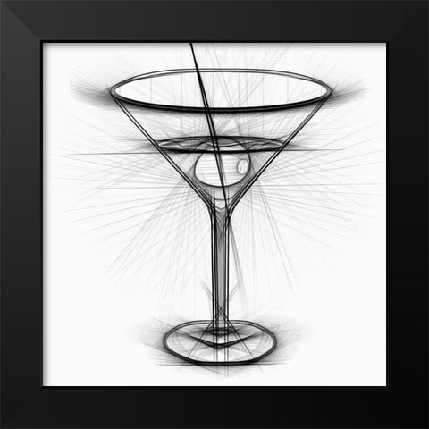 Cocktail I Black Modern Wood Framed Art Print by Bolokofsky, Ronald