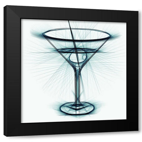 Cocktail III Black Modern Wood Framed Art Print by Bolokofsky, Ronald
