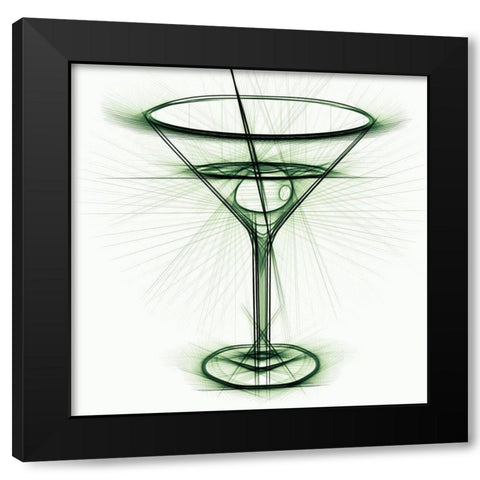 Cocktail IV Black Modern Wood Framed Art Print by Bolokofsky, Ronald