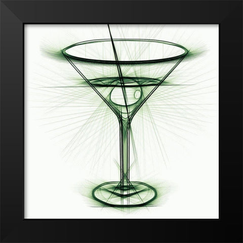 Cocktail IV Black Modern Wood Framed Art Print by Bolokofsky, Ronald