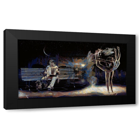 Dance To Your Own Music Black Modern Wood Framed Art Print with Double Matting by Bolokofsky, Ronald
