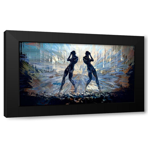 Dancing In the Rubble Black Modern Wood Framed Art Print by Bolokofsky, Ronald