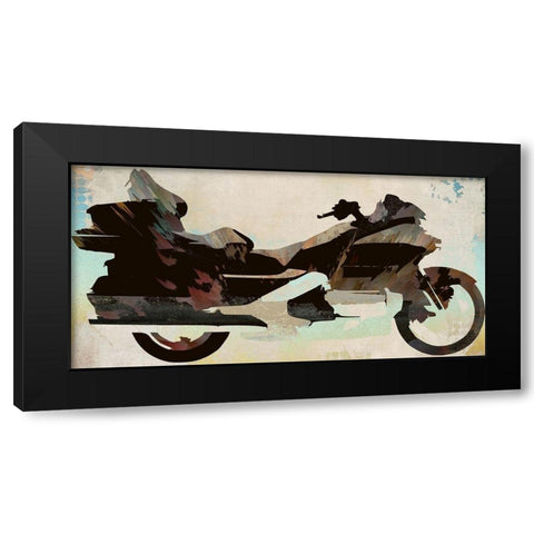 Decorative Motorcycle Black Modern Wood Framed Art Print by Bolokofsky, Ronald
