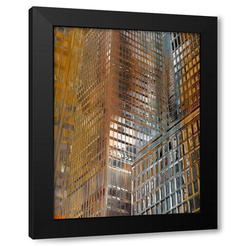 Downtown I Black Modern Wood Framed Art Print by Bolokofsky, Ronald