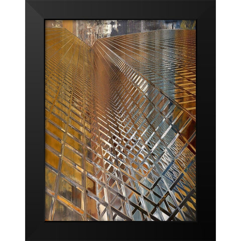Downtown II Black Modern Wood Framed Art Print by Bolokofsky, Ronald