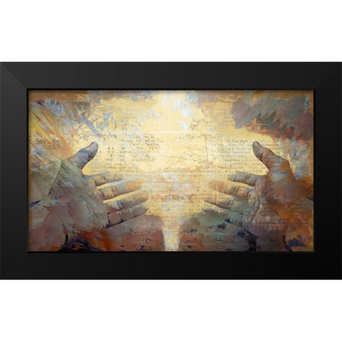 Knowlege Black Modern Wood Framed Art Print by Bolokofsky, Ronald