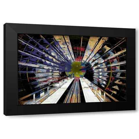 Leaving the Station Black Modern Wood Framed Art Print with Double Matting by Bolokofsky, Ronald