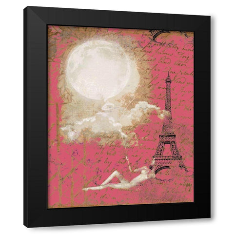 Moon On A String Black Modern Wood Framed Art Print by Bolokofsky, Ronald