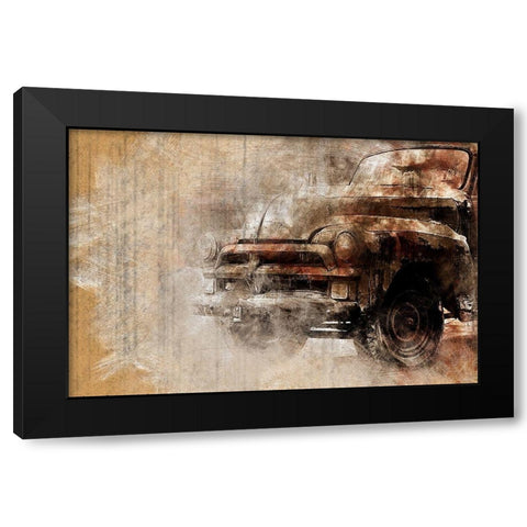 Oldtimer II Black Modern Wood Framed Art Print with Double Matting by Bolokofsky, Ronald