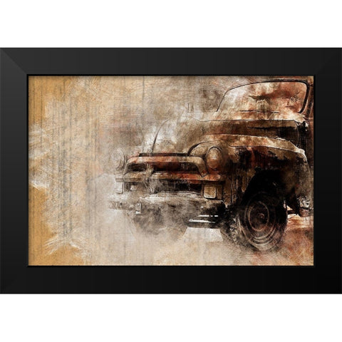 Oldtimer II Black Modern Wood Framed Art Print by Bolokofsky, Ronald