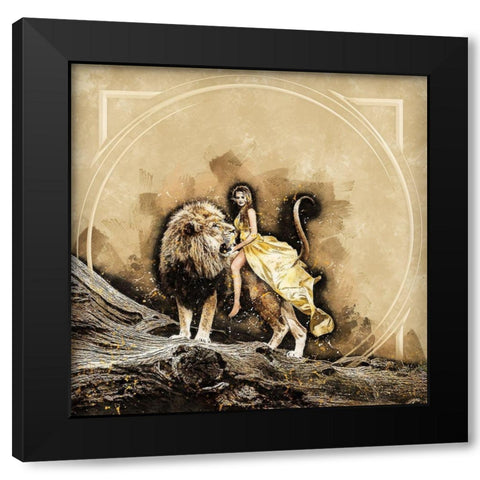 Queen of the Jungle Black Modern Wood Framed Art Print by Bolokofsky, Ronald